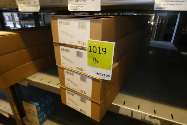 4x TECE Duschrinne TECEdrainline, 800mm, Edelst., gerade, für Naturstein